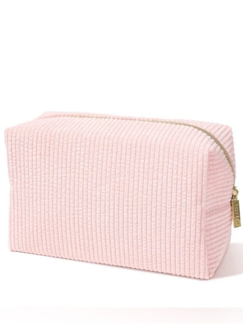 Tarte Pink Corduroy Cosmetic Pouch
